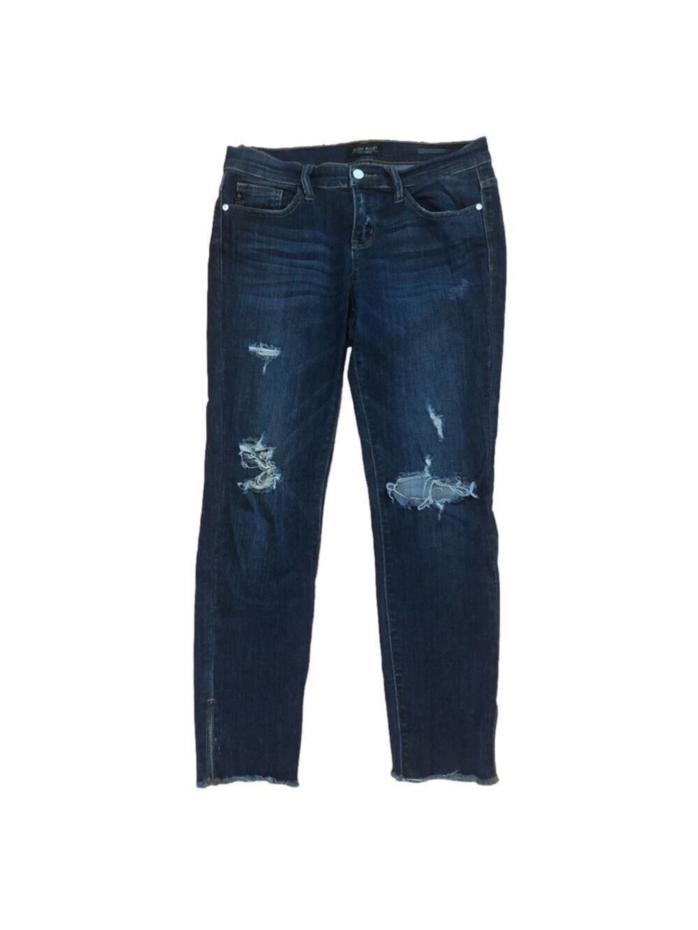 Judy Blue Size 7/28 distressed jeans. Medium wash, mid rise, skinny fit